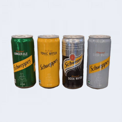 <h4>Schweppes Drink</h4>
                                    <div class='border-bottom my-3'></div> 
                                    <table id='alt-table' cellpadding='3' cellspacing='1' border='1' align='center' width='80%'>
                                        <thead id='head-dark'><tr><th>Quantity</th><th>Price/Unit</th></tr></thead>
                                        <tr><td>300ml</td><td>₹50</td></tr>
                                        <tr><td>300ml</td><td>₹60</td></tr>
                                        <tr><td>300ml</td><td>₹40</td></tr>
                                        <tr><td>300ml</td><td>₹40</td></tr>
                                    </table>
                                    <b class='text-start'>Description :</b>
                                            <p class='text-justify mt-2'>Schweppes is the world's original soft drink that offers a range of delicately-balanced creations with ingredients selected with care, created to mix with or to quench your thirst. As the perfect social partner, all Schweppes can be enjoyed on its own or as a mixer.</p>