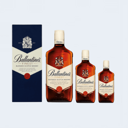 <h4>Ballantines Finest Blended Scotch Whiskey </h4>
                                              <div class='border-bottom my-3'></div> 
                                            <table class='mb-3' id='alt-table' cellpadding='3' cellspacing='1' border='1' align='center' width='80%'>
                                                <thead id='head-dark'><tr><th>Quantity</th><th>Price/Unit</th></tr></thead>
                                                <tr><td>200ml</td><td class='price'>₹490</td></tr>
                                                <tr><td>375ml</td><td class='price'>₹890</td></tr>
                                                <tr><td>750ml</td><td class='price'>₹1710</td></tr>
                                            </table>
                                            <b class='text-start'>Description :</b>
                                            <p class='text-justify mt-2'>Ballantine's Finest blended scotch whisky has immediate fruity notes of ripe pears followed by some light oak notes, with a faint hint of honey. This cheap scotch whisky tastes rather subtle. Tasting rather sweet, you can expect tastes of barley and caramel with a very gentle peat.</p>