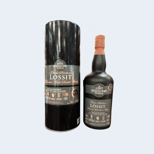 <h4>The Lossit. blended malt scotch whiskey</h4>
                                              <div class='border-bottom my-3'></div> 
                                            <table class='mb-3' id='alt-table' cellpadding='3' cellspacing='1' border='1' align='center' width='80%'>
                                                <thead id='head-dark'><tr><th>Quantity</th><th>Price/Unit</th></tr></thead>
                                                <tr><td>700ml</td><td class='price'>₹5830</td></tr>
                                            </table>
                                            <b class='text-start'>Description :</b>
                                            <p class='text-justify mt-2'>The Lossit. blended malt scotch whiskey is an educated recreation of the style of whisky thought to have been produced at one of Islay's lost distilleries. Created using historical information about the distillery, which operated from 1826-67, the blended malt is peated and matured in ex-Sherry casks.</p>