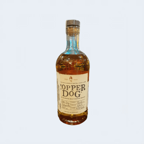<h4>Copper Dog Blended Malt Scotch Whiskey</h4>
                                             <div class='border-bottom my-3'></div> 
                                            <table id='alt-table' cellpadding='3' cellspacing='1' border='1' align='center' width='80%'>
                                                <thead id='head-dark'><tr><th>Quantity</th><th>Price/Unit</th></tr></thead>
                                                <tr><td>700ml</td><td class='price'>₹3880</td></tr>
                                            </table>
                                            <b class='text-start'>Description :</b>
                                            <p class='text-justify mt-2'>Copper Dog is a Scotch whisky that sums up all that is good about Speyside. A combination of eight single malts, Copper Dog is deliciously fruity with a hint of honey and spice.</p>