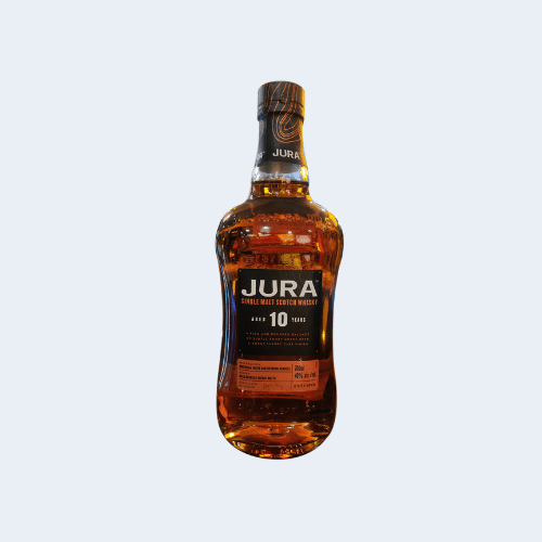 <h4>Jura Single Malt Scotch Whiskey</h4>
                                             <div class='border-bottom my-3'></div> 
                                            <table id='alt-table' cellpadding='3' cellspacing='1' border='1' align='center' width='80%'>
                                                <thead id='head-dark'><tr><th>Quantity</th><th>Price/Unit</th></tr></thead>
                                                <tr><td>700ml</td><td class='price'>₹5270</td></tr>
                                            </table>
                                            <b class='text-start'>Description :</b>
                                            <p class='text-justify mt-2'>Jura Single Malt is a richly fruity and full-bodied single malt – a special whisky for special moments to share with your people. Initially matured in American White Oak ex-bourbon barrels, finished in hand-selected European red wine casks to deliver a perfect balance of rich berry flavors.</p>