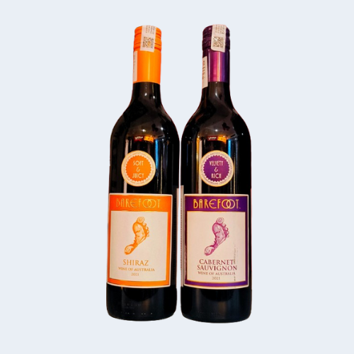<h4>Barefoot Wine</h4>
                                            <div class='border-bottom my-3'></div>
                                            <table id='alt-table' cellpadding='3' cellspacing='1' border='1' align='center' width='80%'>
                                            <thead id='head-dark'><tr><th>Quantity</th><th>Price/Unit</th></tr></thead>
                                            <tr><td>750ml</td><td class='price'>₹2060</td></tr>
                                        </table>
                                        <b class='text-start'>Description :</b>
                                            <p class='text-justify mt-2'>Experience the bold flavors of Barefoot Wine's Shiraz and Cabernet Sauvignon. Our Shiraz delights with rich, spicy notes of ripe blackberries and subtle pepper, while our Cabernet Sauvignon offers a smooth palate of dark cherries and black currants with hints of oak. Both wines are classic red varietals, perfect for any occasion, embodying Barefoot's vibrant and approachable spirit, inviting you to savor life's simple pleasures with every sip.</p>