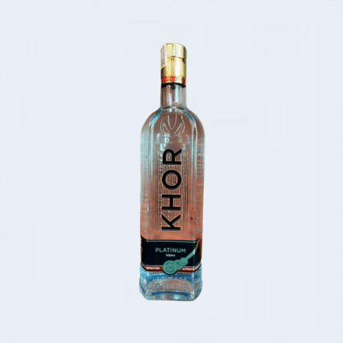 <h4>KHOR platinum Vodka</h4>
                                        <div class='border-bottom my-3'></div> 
                                    <table id='alt-table' cellpadding='3' cellspacing='1' border='1' align='center' width='80%'>
                                        <thead id='head-dark'><tr><th>Quantity</th><th>Price/Unit</th></tr></thead>
                                        <tr><td>750ml</td><td class='price'>₹1700</td></tr>
                                    </table>
                                    <b class='text-start'>Description :</b>
                                            <p class='text-justify mt-2'>Khor platinum vodka is one of few corn-based vodkas crafted from state of the art silver filtration technologies. It is then passed through an intricate birch and alder tree charcoal filter system. This exceptionally precise process gives the Platinum a clean, balanced, and soft finish.
