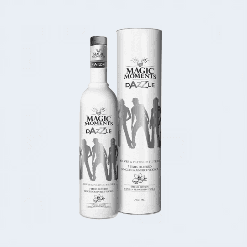 <h4>Magic Moments Verve Silver Vanilla Vodka</h4>
                                        <div class='border-bottom my-3'></div> 
                                    <table id='alt-table' cellpadding='3' cellspacing='1' border='1' align='center' width='80%'>
                                        <thead id='head-dark'><tr><th>Quantity</th><th>Price/Unit</th></tr></thead>
                                        <tr><td>750ml</td><td class='price'>₹1110</td></tr>
                                    </table>
                                    <b class='text-start'>Description :</b>
                                            <p class='text-justify mt-2'>Magic Moments Verve is a unique vodka that possesses the ability to send you in a trance. The tantalizing aroma of its flavour and its crisp taste have enabled it to become the fastest growing vodka in the super premium segment.</p>