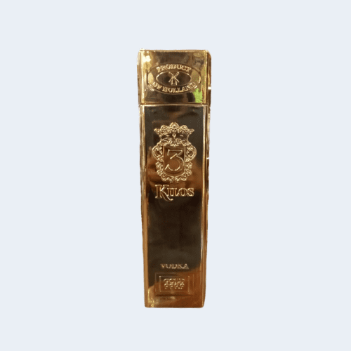 <h4>3 Kilos Gold 999.9 Vodka</h4>
                                        <div class='border-bottom my-3'></div> 
                                    <table id='alt-table' cellpadding='3' cellspacing='1' border='1' align='center' width='80%'>
                                        <thead id='head-dark'><tr><th>Quantity</th><th>Price/Unit</th></tr></thead>
                                        <tr><td>1 Ltr.</td><td class='price'>₹5700</td></tr>
                                    </table>
                                    <b class='text-start'>Description :</b>
                                            <p class='text-justify mt-2'>The 3 Kilos Gold 999.9 Vodka is a premium Dutch vodka, five times distilled from hand-selected European golden wheat. The approachable aroma of this vodka will open up your senses with a light floral and vanilla bean tease. Palate: The soft, silky grains are well-balanced with gentle sweet hints of grapefruit and almond.</p>