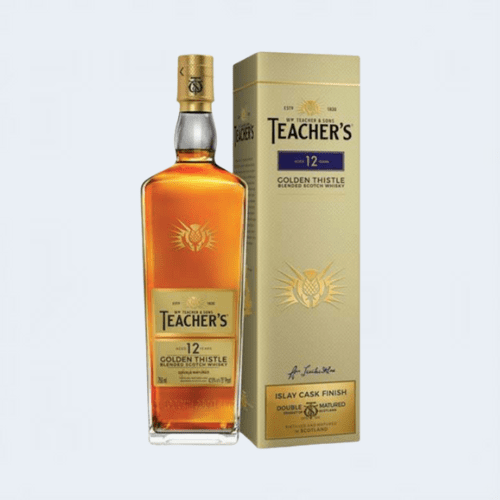 <h4>Teacher's Golden Thistle Blended Scotch Whiskey</h4>
                                              <div class='border-bottom my-3'></div> 
                                            <table class='mb-3' id='alt-table' cellpadding='3' cellspacing='1' border='1' align='center' width='80%'>
                                                <thead id='head-dark'><tr><th>Quantity</th><th>Price/Unit</th></tr></thead>
                                                <tr><td>750ml</td><td class='price'>₹2520</td></tr>
                                            </table>
                                            <b class='text-start'>Description :</b>
                                            <p class='text-justify mt-2'>The Golden Thistle is warm and delectable on the palate with subtle hints of chest-nut and maple. The finish is peaty and wholesome, while the aroma has subtle notes of orange, vanilla, honey and oak wood.</p>