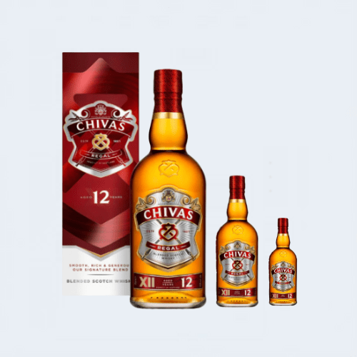 <h4>Chivas Regal 12YO Blended Scotch Whiskey</h4>
                                              <div class='border-bottom my-3'></div> 
                                            <table class='mb-3' id='alt-table' cellpadding='3' cellspacing='1' border='1' align='center' width='80%'>
                                                <thead id='head-dark'><tr><th>Quantity</th><th>Price/Unit</th></tr></thead>
                                                <tr><td>750ml</td><td class='price'>₹2900</td></tr>
                                                <tr><td>200ml</td><td class='price'>₹890</td></tr>
                                                <tr><td>50ml</td><td class='price'>₹250</td></tr>
                                            </table>
                                            <b class='text-start'>Description :</b>
                                            <p class='text-justify mt-2'>Distinctive Speyside flavours of crisp orchard fruits, wild heather and sweet honey. Our signature blended Scotch whisky has a rich and generous taste that's synonymous with our house style; and primarily, it's an undeniably smooth whisky.</p>