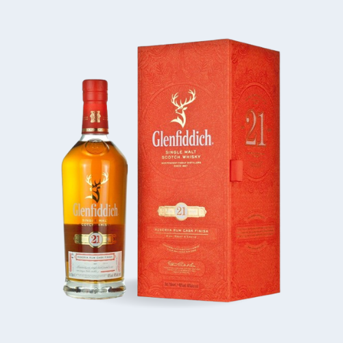 <h4>Glenfiddich Single Malt Scotch Whisky </h4>
                                             <div class='border-bottom my-3'></div> 
                                            <table id='alt-table' cellpadding='3' cellspacing='1' border='1' align='center' width='80%'>
                                                <thead id='head-dark'><tr><th>Quantity</th><th>Price/Unit</th></tr></thead>
                                                <tr><td>700ml</td><td class='price'>₹22470</td></tr>
                                            </table>
                                            <b class='text-start'>Description :</b>
                                            <p class='text-justify mt-2'>
                                                Glenfiddich 21 Year Old Reserva Rum Cask Finish Speyside single malt Scotch whisky, Double matured in first fill bourbon barrels that once contained rum from the Caribbean. Formally labelled as Havana Reserva and Cuban Rum. Gold award winner International Wine & Spirits Competition 2011.
                                            </p>