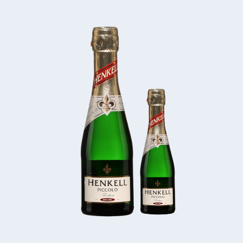 <h4>Henkell Picollo  Sparkling Wine</h4>
                                            <div class='border-bottom my-3'></div>
                                            <table id='alt-table' cellpadding='3' cellspacing='1' border='1' align='center' width='80%'>
                                            <thead id='head-dark'><tr><th>Quantity</th><th>Price/Unit</th></tr></thead>
                                            <tr><td>750ml</td><td class='price'>₹1850</td></tr>
                                            <tr><td>200ml</td><td class='price'>₹600</td></tr>
                                        </table>
                                        <b class='text-start'>Description :</b>
                                            <p class='text-justify mt-2'>Henkell Picollo  Sparkling Wine dry and medium-bodied, with primary characteristics of tropical and citrus fruits, along with background hints of herbs and florals. They are aromatic with lively acidity, making them perfect partners for fresh seafood, vegetarian fare, creamy sauces or oily dishes.</p>